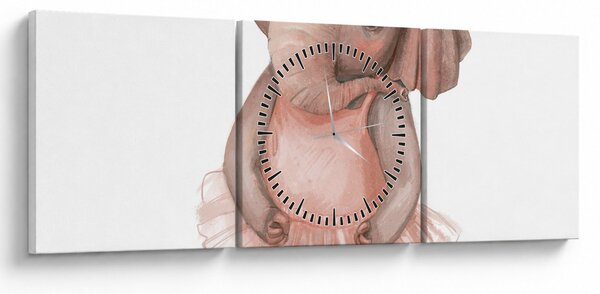 Slika - Akvarelna životinja N⁰5 (sa satom) (90x30 cm)