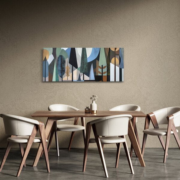 Slika - Prirodna geometrijska apstrakcija II. (120x50 cm)