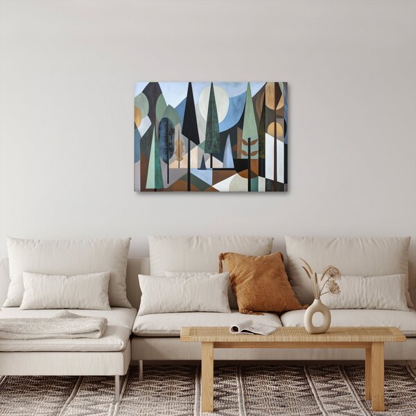 Slika - Prirodna geometrijska apstrakcija II. (70x50 cm)