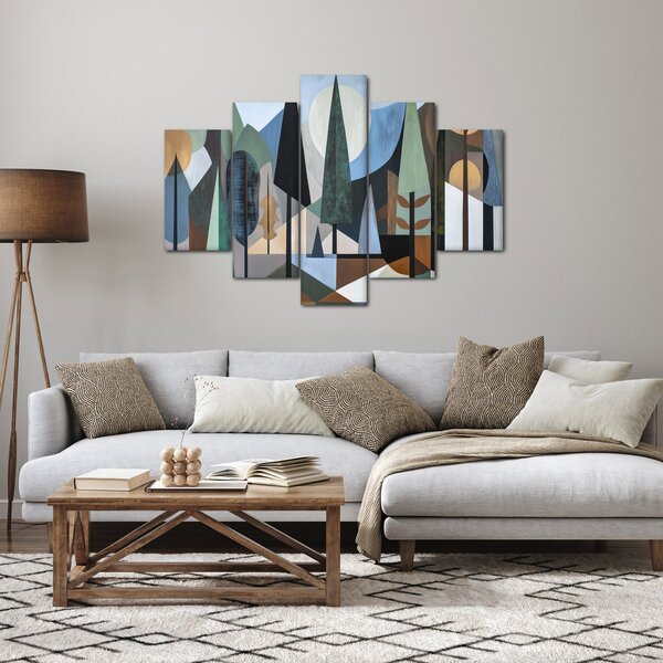 Slika - Prirodna geometrijska apstrakcija II. (150x105 cm)
