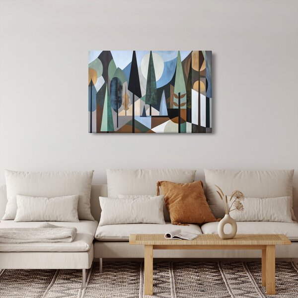 Slika - Prirodna geometrijska apstrakcija II. (90x60 cm)