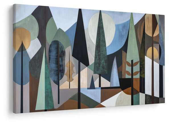 Slika - Prirodna geometrijska apstrakcija II. (90x60 cm)