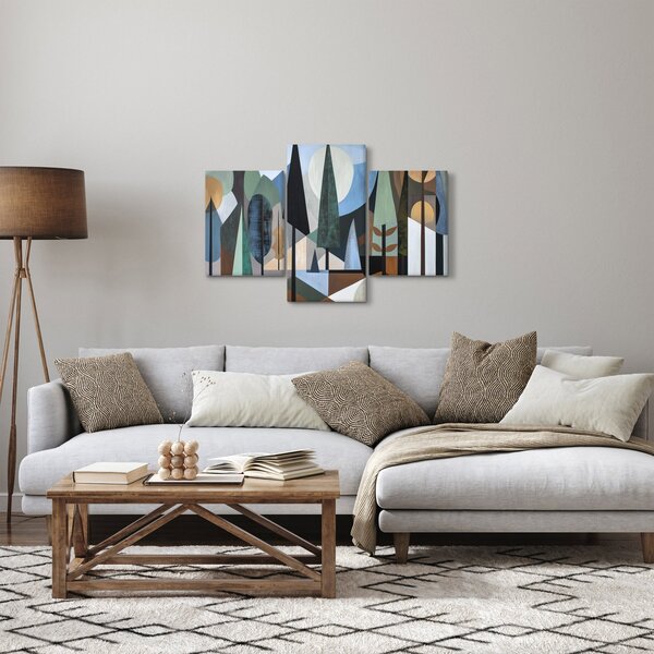 Slika - Prirodna geometrijska apstrakcija II. (90x60 cm)