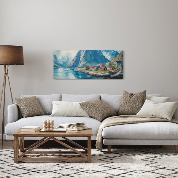 Slika - Norveško selo (120x50 cm)