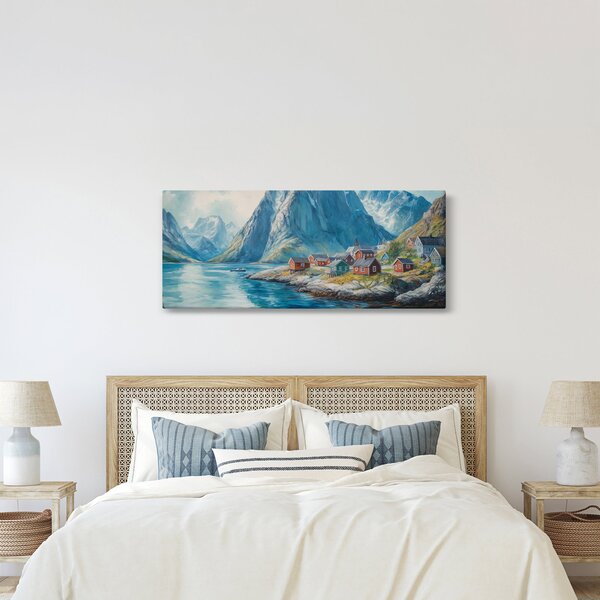 Slika - Norveško selo (120x50 cm)