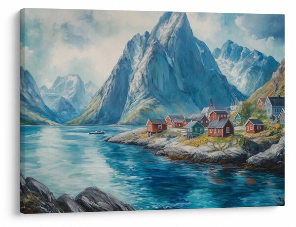 Slika - Norveško selo (70x50 cm)