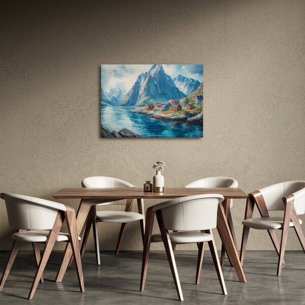 Slika - Norveško selo (70x50 cm)