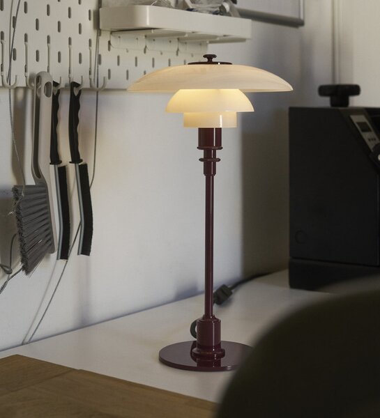Stolne Lampa Louis Poulsen, PH 3/2, Crvena, Dnevna soba, Staklo, Dizajn