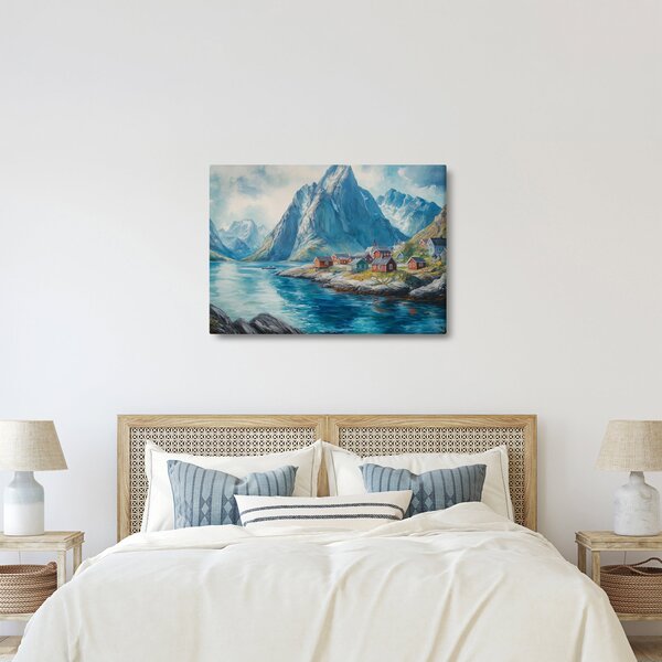 Slika - Norveško selo (70x50 cm)
