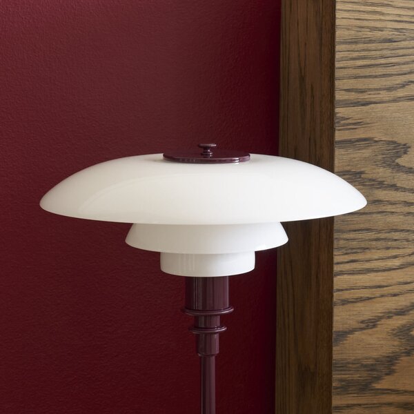 Stolne Lampa Louis Poulsen, PH 3/2, Crvena, Dnevna soba, Staklo, Dizajn