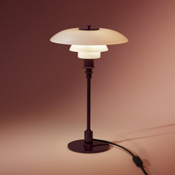 Stolne Lampa Louis Poulsen, PH 3/2, Crvena, Dnevna soba, Staklo, Dizajn