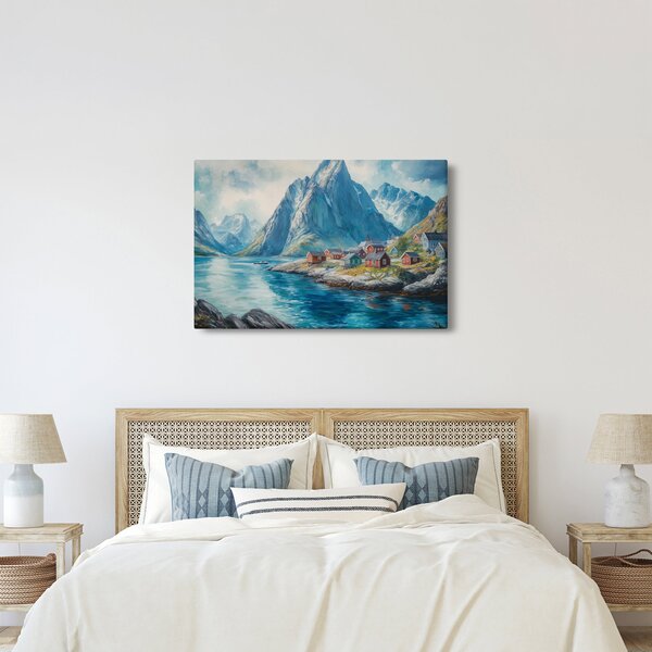 Slika - Norveško selo (90x60 cm)