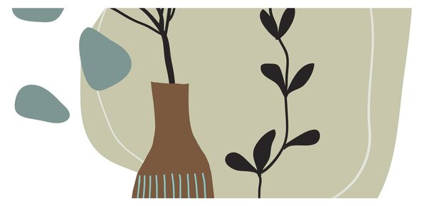 Slika - Cvijeće u vazi N⁰2 (120x50 cm)