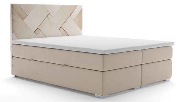 Zondo Bračni krevet Boxspring 140 cm Melo (s prostorom za odlaganje)