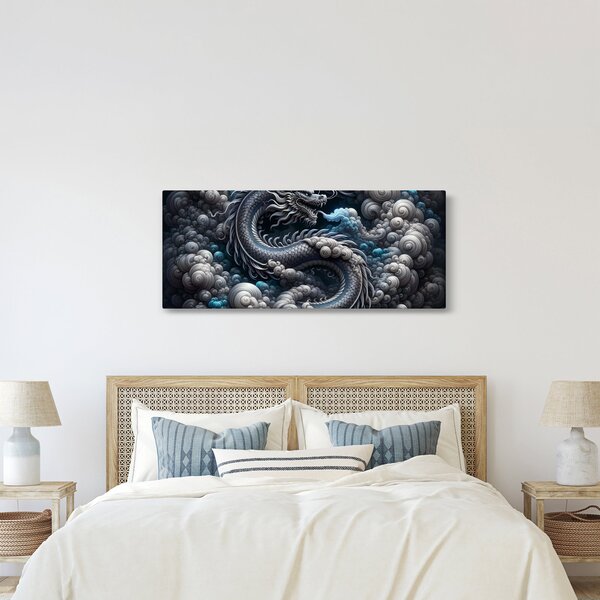 Slika – Zmaj u dimu (120x50 cm)