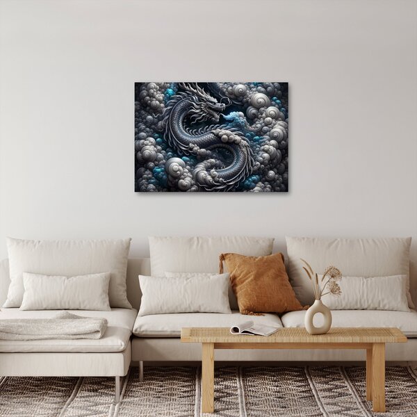 Slika – Zmaj u dimu (70x50 cm)