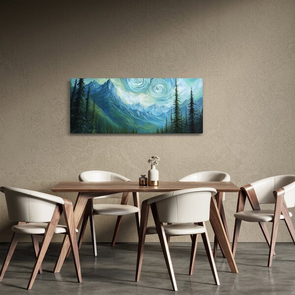 Slika - Krajolik s dodirom Van Gogha (120x50 cm)