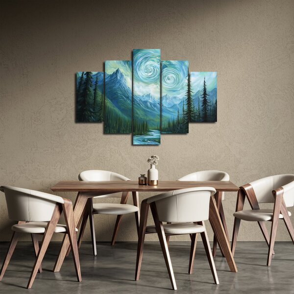 Slika - Krajolik s dodirom Van Gogha (150x105 cm)