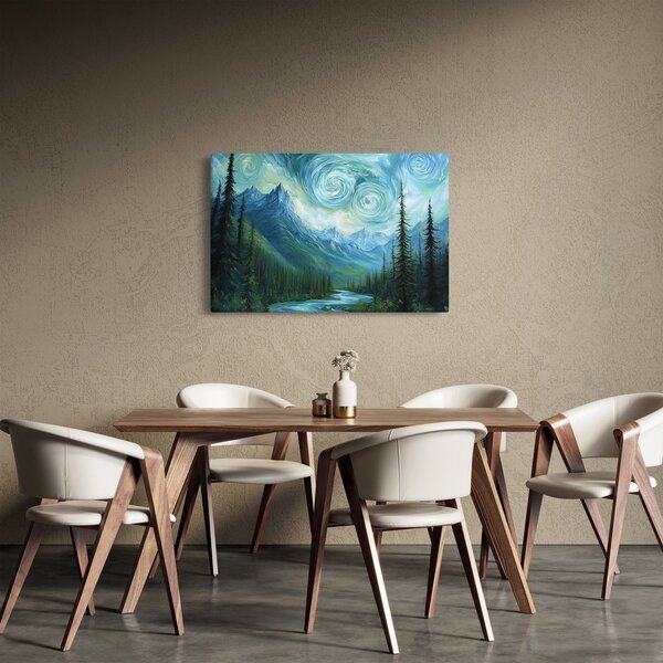 Slika - Krajolik s dodirom Van Gogha (90x60 cm)