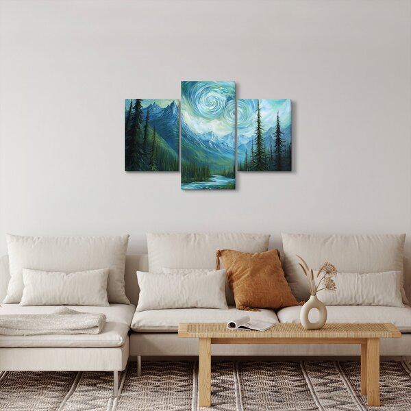 Slika - Krajolik s dodirom Van Gogha (90x60 cm)