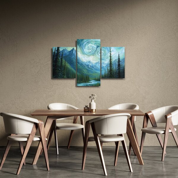 Slika - Krajolik s dodirom Van Gogha (90x60 cm)
