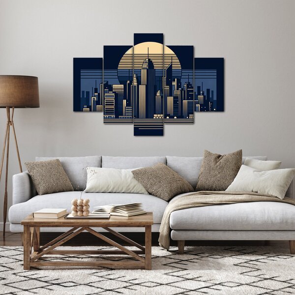 Slika – Geometrijski grad (150x105 cm)