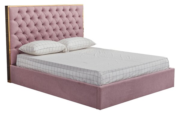 Zondo Bračni krevet 160 cm Nadina (s podnicom) (staro ružičasta)