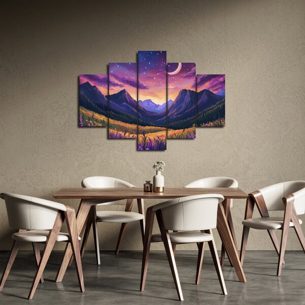 Slika - Ljubičasti krajolik (150x105 cm)
