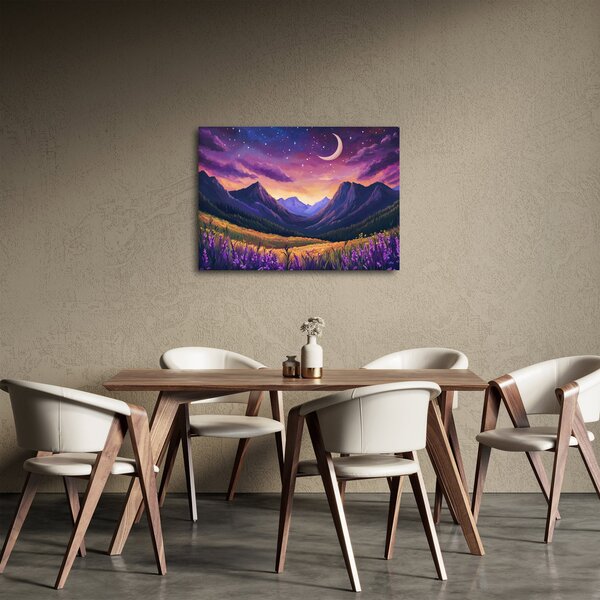 Slika - Ljubičasti krajolik (70x50 cm)