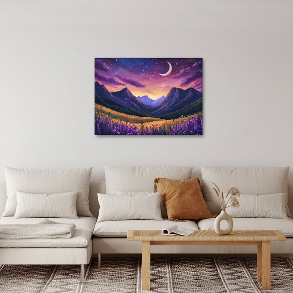 Slika - Ljubičasti krajolik (70x50 cm)
