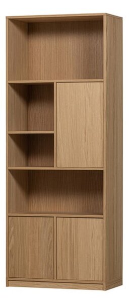 Modularna biblioteka u dekoru hrasta u prirodnoj boji 77x199 cm Modulair – vtwonen