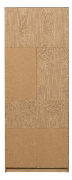 Modularna biblioteka u dekoru hrasta u prirodnoj boji 77x199 cm Modulair – vtwonen
