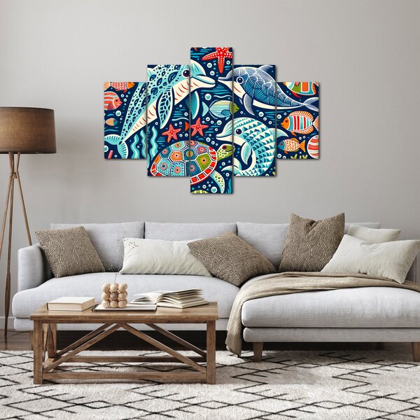 Slika – Crtane vodene životinje (150x105 cm)