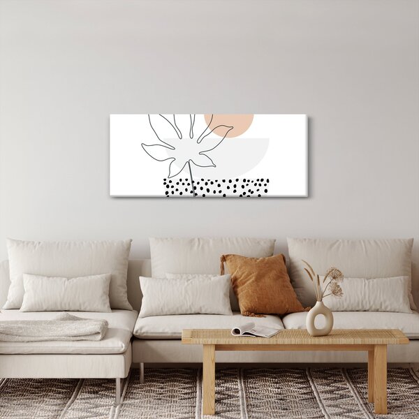 Slika - Crtano cvijeće N⁰3 (120x50 cm)
