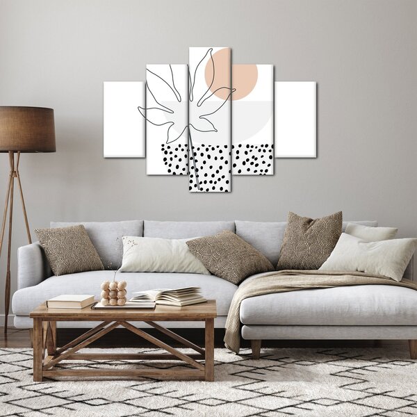 Slika - Crtano cvijeće N⁰3 (150x105 cm)