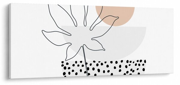 Slika - Crtano cvijeće N⁰3 (120x50 cm)