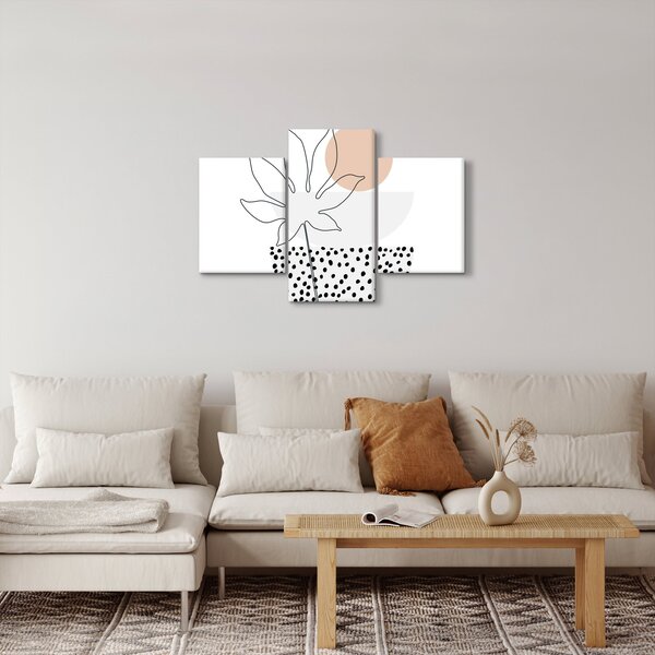 Slika - Crtano cvijeće N⁰3 (90x60 cm)