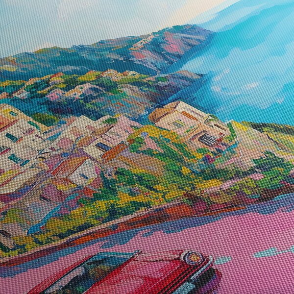 Slika - Ružičasta cesta uz obalu (90x60 cm)