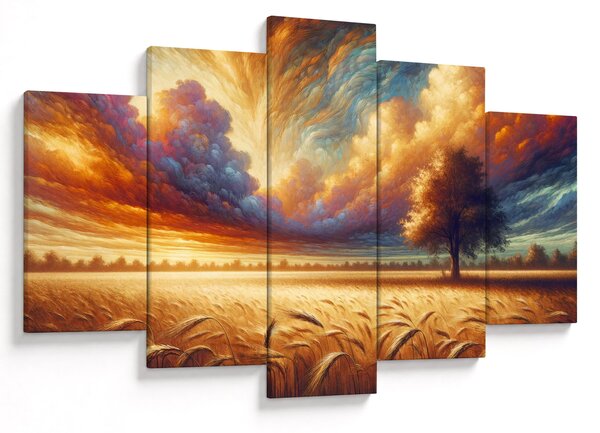 Slika – Drvo na polju (150x105 cm)