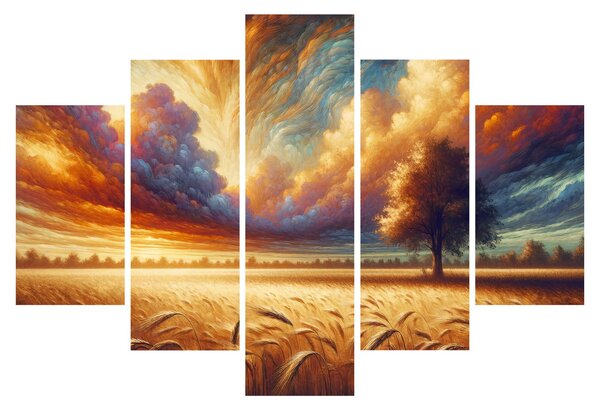 Slika – Drvo na polju (150x105 cm)