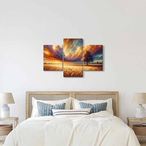 Slika – Drvo na polju (90x60 cm)