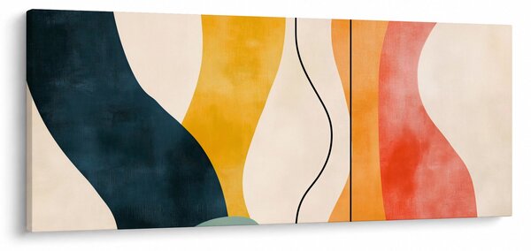 Slika - Minimalistična šarena ilustracija II. (120x50 cm)