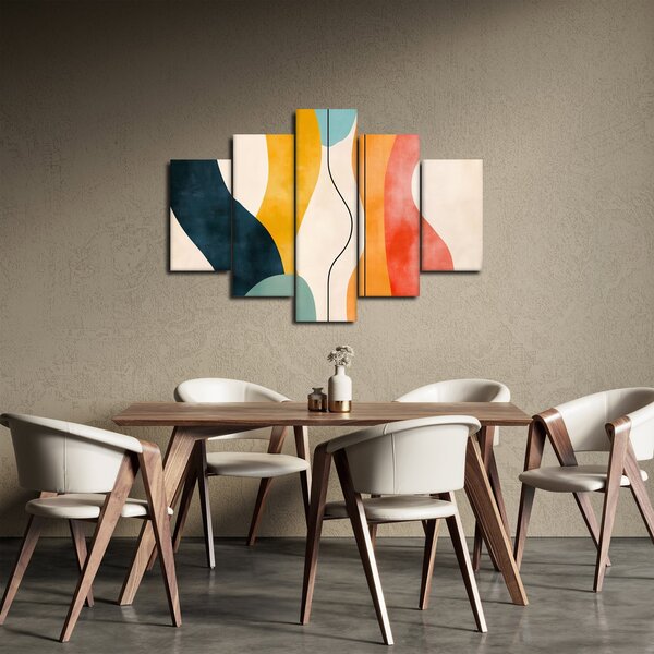 Slika - Minimalistična šarena ilustracija II. (150x105 cm)