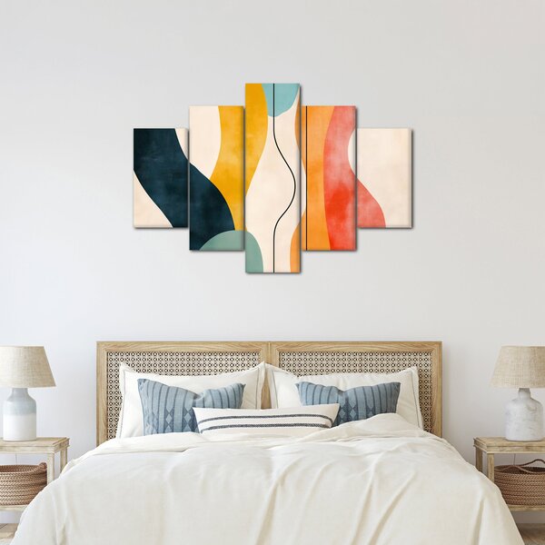 Slika - Minimalistična šarena ilustracija II. (150x105 cm)
