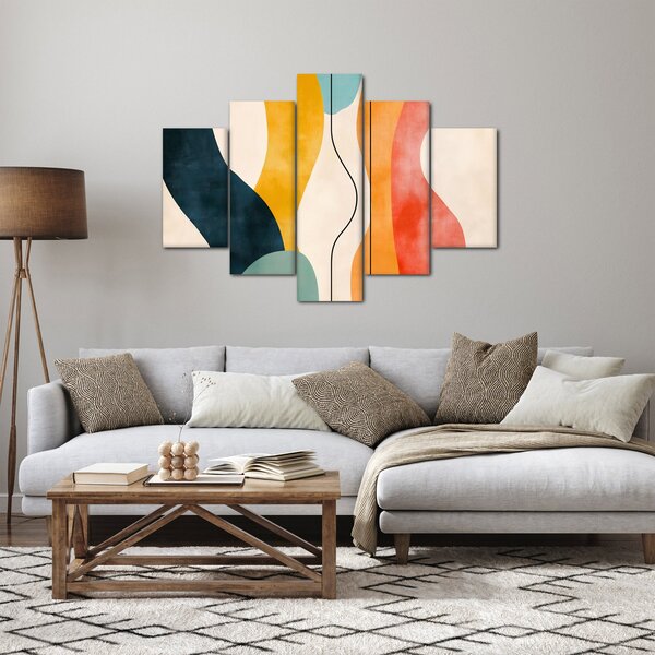 Slika - Minimalistična šarena ilustracija II. (150x105 cm)