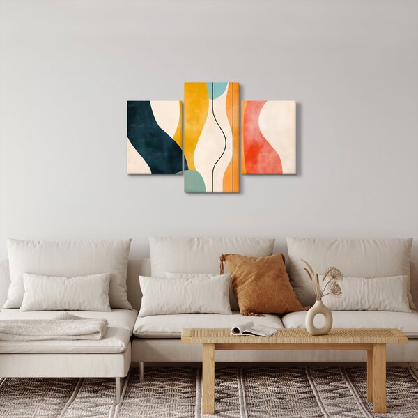 Slika - Minimalistična šarena ilustracija II. (90x60 cm)