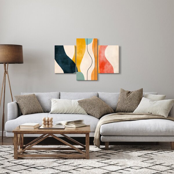 Slika - Minimalistična šarena ilustracija II. (90x60 cm)