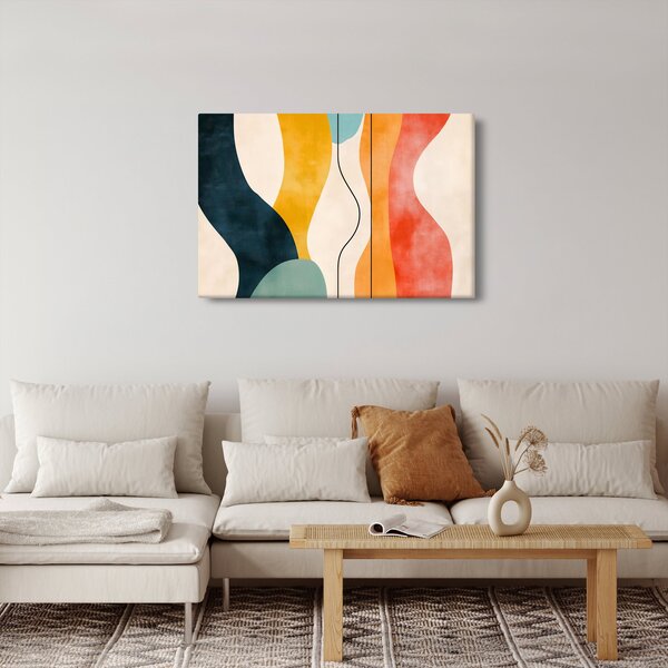 Slika - Minimalistična šarena ilustracija II. (90x60 cm)