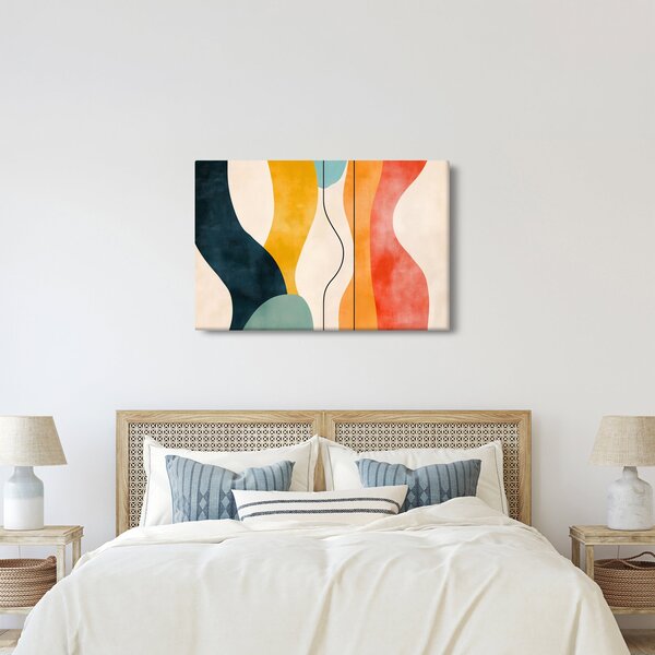 Slika - Minimalistična šarena ilustracija II. (90x60 cm)