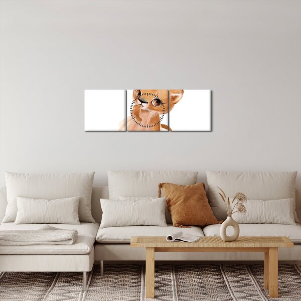 Slika - Akvarelna životinja N⁰6 (sa satom) (90x30 cm)